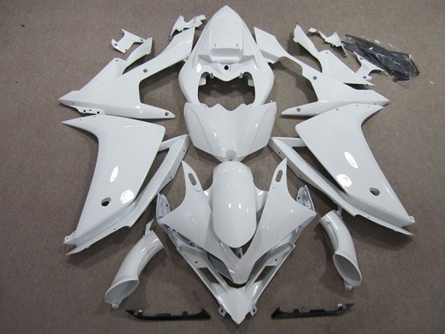 White 07-08 Yamaha YZF R1 Full Motorcycle Fairing Kits White 07-08 Yamaha YZF R1 Full Motorcycle Fairing Kits