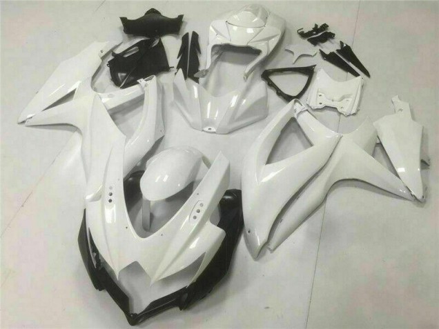 White 08-10 Suzuki GSXR 600/750 Motorcycle Bodywork White 08-10 Suzuki GSXR 600/750 Motorcycle Bodywork
