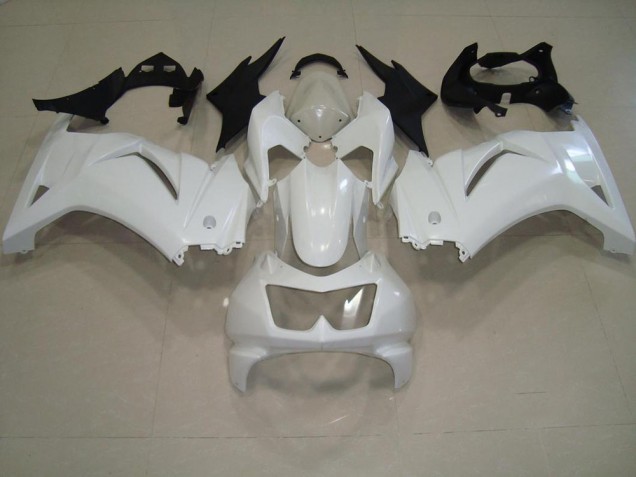White 08-12 Kawasaki ZX250R Motorcycle Fairing White 08-12 Kawasaki ZX250R Motorcycle Fairing