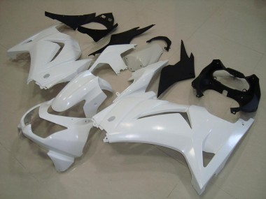 White 08-12 Kawasaki ZX250R Motorcycle Fairings