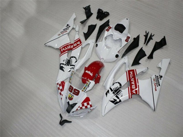 White 08-16 Yamaha YZF R6 Motorcycle Fairing & Bodywork