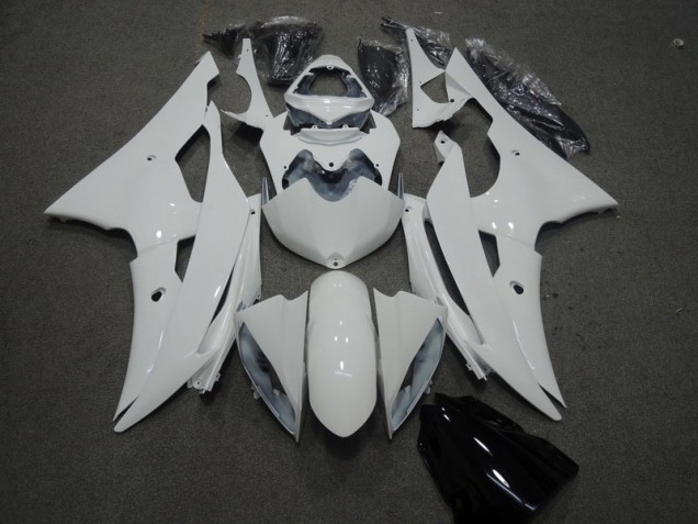 White 08-16 Yamaha YZF R6 Motorcycle Fairing Kits & Plastic White 08-16 Yamaha YZF R6 Motorcycle Fairing Kits & Plastic