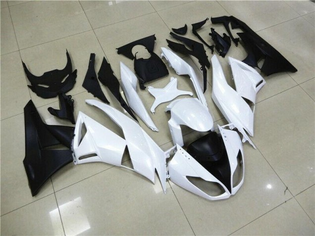 White 09-12 Kawasaki ZX6R Motorcycle Fairings White 09-12 Kawasaki ZX6R Motorcycle Fairings