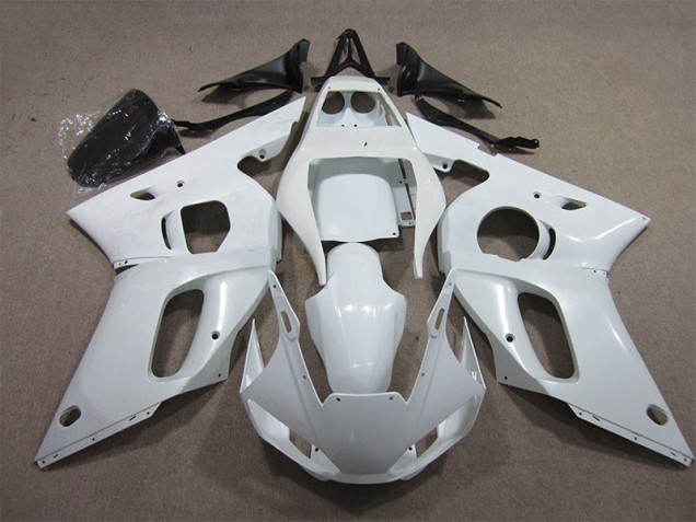 White 98-02 Yamaha YZF R6 Motorcycle Fairing White 98-02 Yamaha YZF R6 Motorcycle Fairing