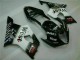 White Black 03-04 Suzuki GSXR 1000 Full Motorcycle Fairing Kits