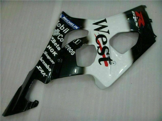 White Black 03-04 Suzuki GSXR 1000 Full Motorcycle Fairing Kits
