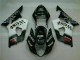 White Black 03-04 Suzuki GSXR 1000 Full Motorcycle Fairing Kits