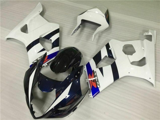 White Black 03-04 Suzuki GSXR 1000 Motorcycle Fairing Kits