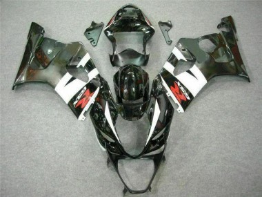 White Black 03-04 Suzuki GSXR 1000 Motorcycle Fairings