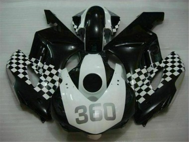 White Black 04-05 Honda CBR1000RR Motorcycle Fairing