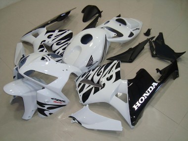 White Black 05-06 Honda CBR600RR Motorcycle Fairing