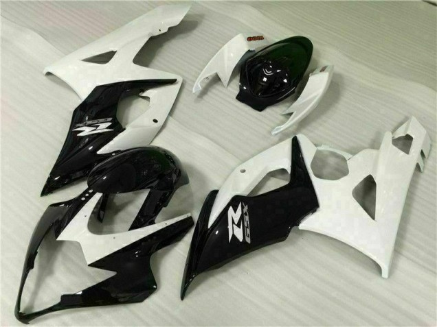 White Black 05-06 Suzuki GSXR 1000 Motorcycle Fairing White Black 05-06 Suzuki GSXR 1000 Motorcycle Fairing