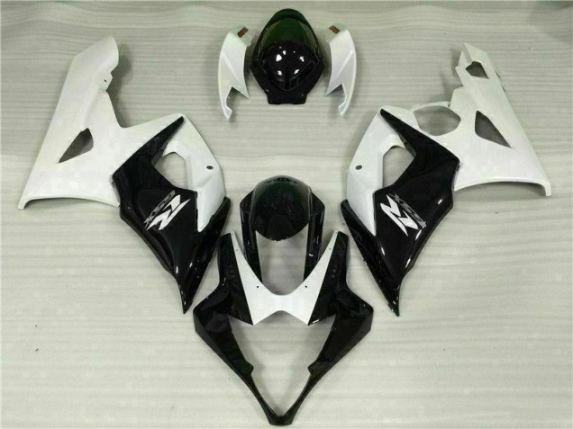 White Black 05-06 Suzuki GSXR 1000 Motorcycle Fairing White Black 05-06 Suzuki GSXR 1000 Motorcycle Fairing