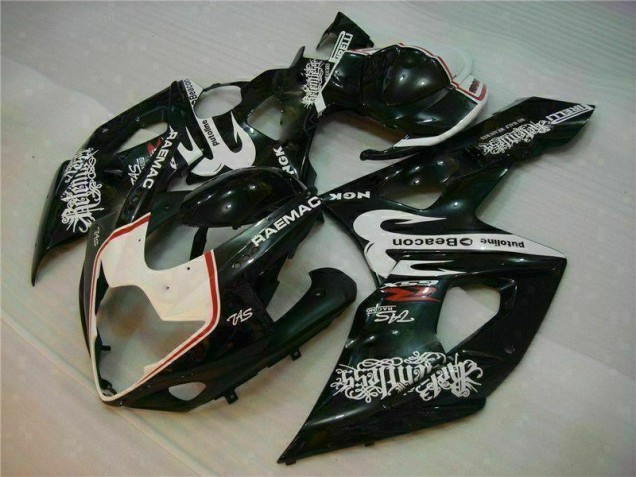 White Black 05-06 Suzuki GSXR 1000 Motorcycle Fairings White Black 05-06 Suzuki GSXR 1000 Motorcycle Fairings