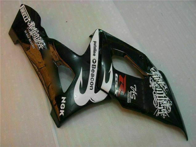 White Black 05-06 Suzuki GSXR 1000 Motorcycle Fairings White Black 05-06 Suzuki GSXR 1000 Motorcycle Fairings