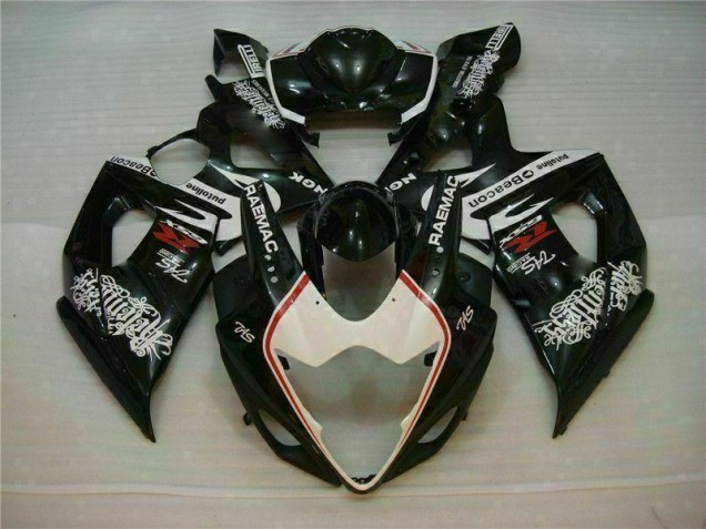 White Black 05-06 Suzuki GSXR 1000 Motorcycle Fairings White Black 05-06 Suzuki GSXR 1000 Motorcycle Fairings