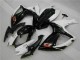 White Black 06-07 Suzuki GSXR 600/750 Motorcycle Fairings
