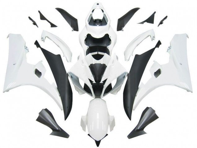White Black 06-07 Yamaha YZF R6 Full Motorcycle Fairing Kits
