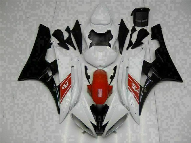 White Black 06-07 Yamaha YZF R6 Motorcycle Bodywork
