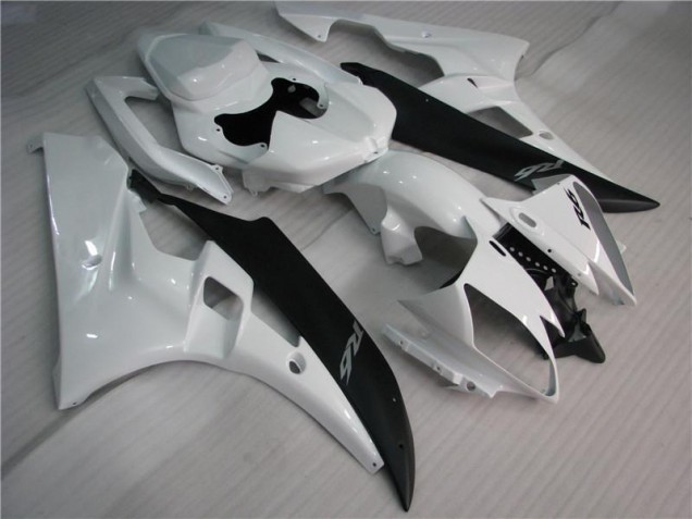 White Black 06-07 Yamaha YZF R6 Motorcycle Fairing