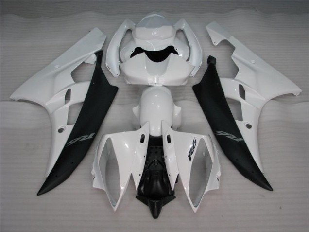 White Black 06-07 Yamaha YZF R6 Motorcycle Fairing