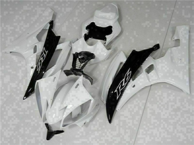 White Black 06-07 Yamaha YZF R6 Motorcycle Fairings