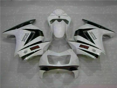 White Black 08-12 Kawasaki EX250 Motorcycle Fairings