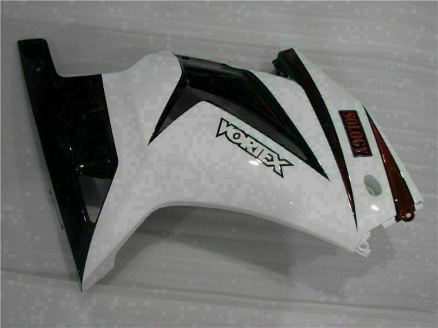 White Black 08-12 Kawasaki EX250 Motorcycle Fairings White Black 08-12 Kawasaki EX250 Motorcycle Fairings