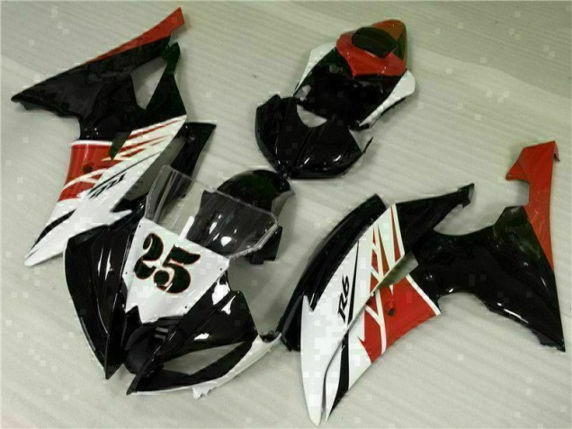 White Black 08-16 Yamaha YZF R6 Motorcycle Fairing Kits