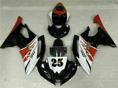 White Black 08-16 Yamaha YZF R6 Motorcycle Fairing Kits