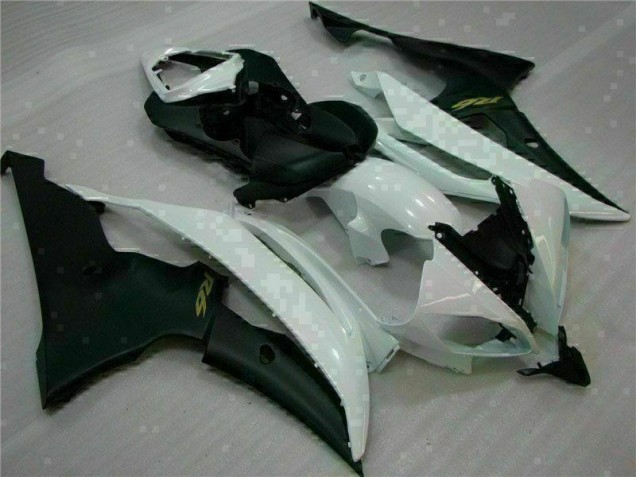 White Black 08-16 Yamaha YZF R6 Motorcycle Fairing White Black 08-16 Yamaha YZF R6 Motorcycle Fairing