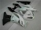 White Black 09-12 Kawasaki ZX6R Motorcycle Fairing