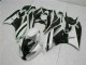 White Black 09-12 Kawasaki ZX6R Motorcycle Fairings