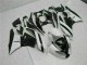 White Black 09-12 Kawasaki ZX6R Motorcycle Fairings