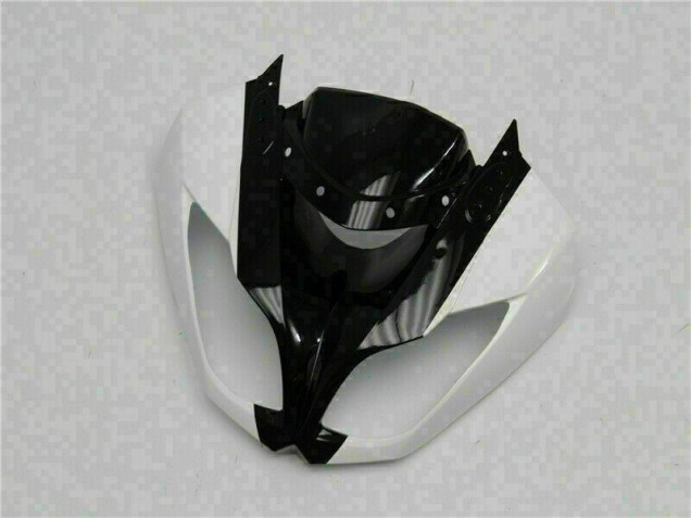 White Black 09-12 Kawasaki ZX6R Motorcycle Fairings