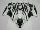 White Black 09-12 Kawasaki ZX6R Motorcycle Fairings