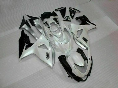 White Black 09-16 Suzuki GSXR 1000 Motorcycle Fairing