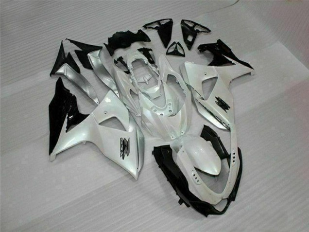 White Black 09-16 Suzuki GSXR 1000 Motorcycle Fairing