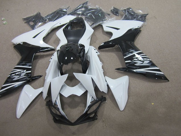 White Black 11-21 Suzuki GSXR 750 Motorcycle Fairings White Black 11-21 Suzuki GSXR 750 Motorcycle Fairings