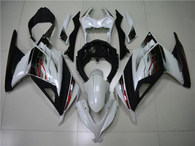 White Black 13-16 Kawasaki EX300 Motorcycle Fairings White Black 13-16 Kawasaki EX300 Motorcycle Fairings