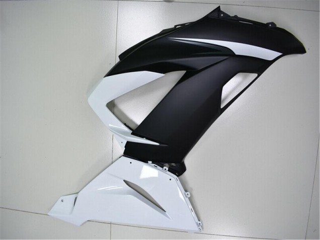 White Black 13-18 Kawasaki ZX6R Motorcycle Fairing