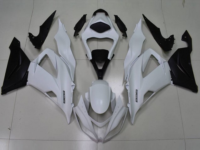 White Black 636 13-18 Kawasaki ZX6R Motorcycle Fairings White Black 636 13-18 Kawasaki ZX6R Motorcycle Fairings