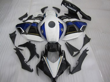 White Black Blue 08-11 Honda CBR1000RR Motorcycle Fairings