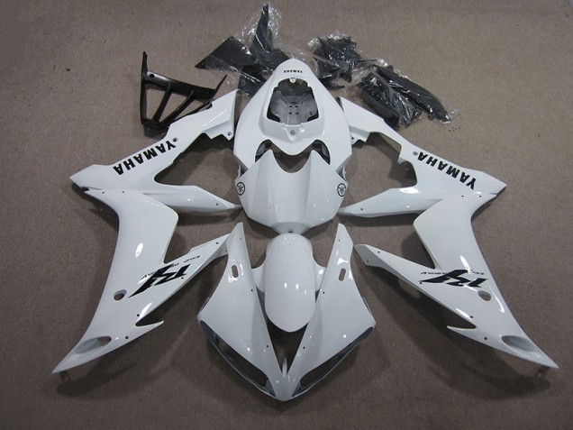 White Black Decal 04-06 Yamaha YZF R1 Motorcycle Fairings White Black Decal 04-06 Yamaha YZF R1 Motorcycle Fairings