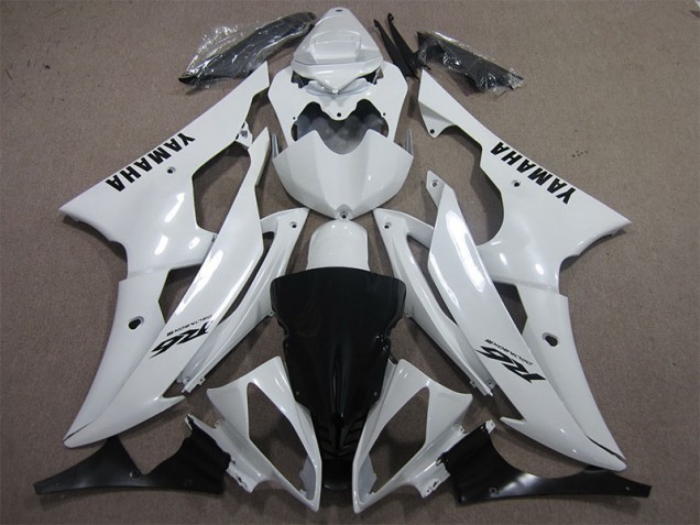 White Black Decal 08-16 Yamaha YZF R6 Motorcycle Fairings