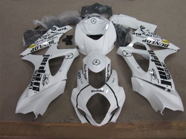 White Black Jordan 07-08 Suzuki GSXR 1000 Motorcycle Fairings