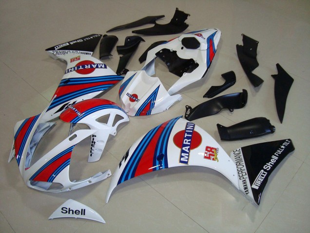 White Black Martini 09-11 Yamaha YZF R1 Motorcycle Fairings White Black Martini 09-11 Yamaha YZF R1 Motorcycle Fairings