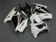 White Black Ninja 08-12 Kawasaki EX250 Motorcycle Fairing White Black Ninja 08-12 Kawasaki EX250 Motorcycle Fairing