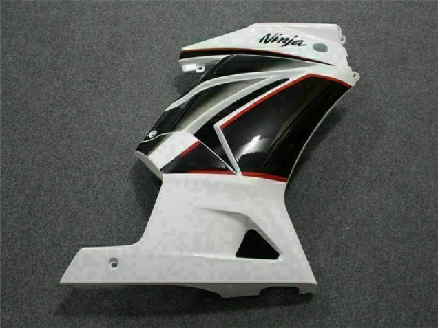 White Black Ninja 08-12 Kawasaki EX250 Motorcycle Fairing White Black Ninja 08-12 Kawasaki EX250 Motorcycle Fairing