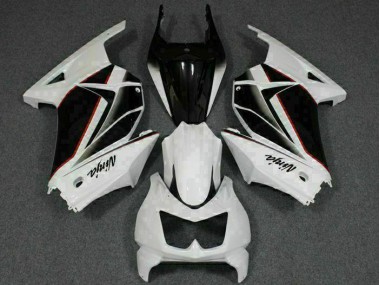 White Black Ninja 08-12 Kawasaki EX250 Motorcycle Fairing